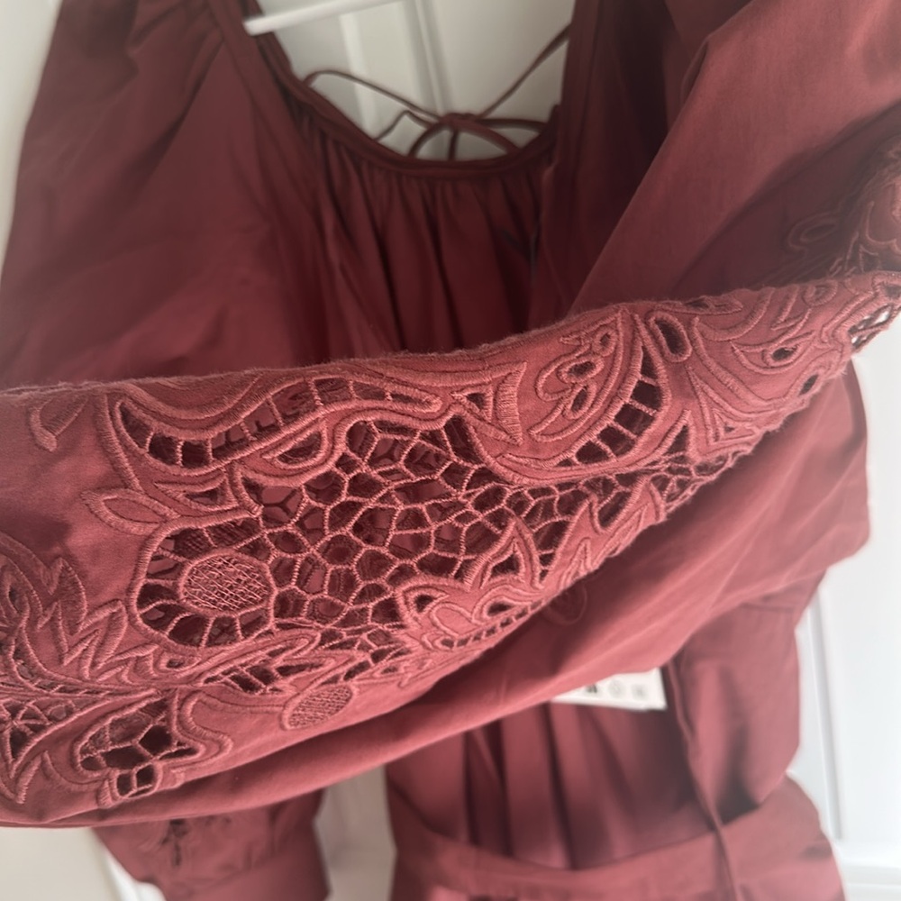 NWOT ZARA LIMITED EDITION EMBROIDERED POPLIN DRESS SZ  XS - Picture 13 of 15